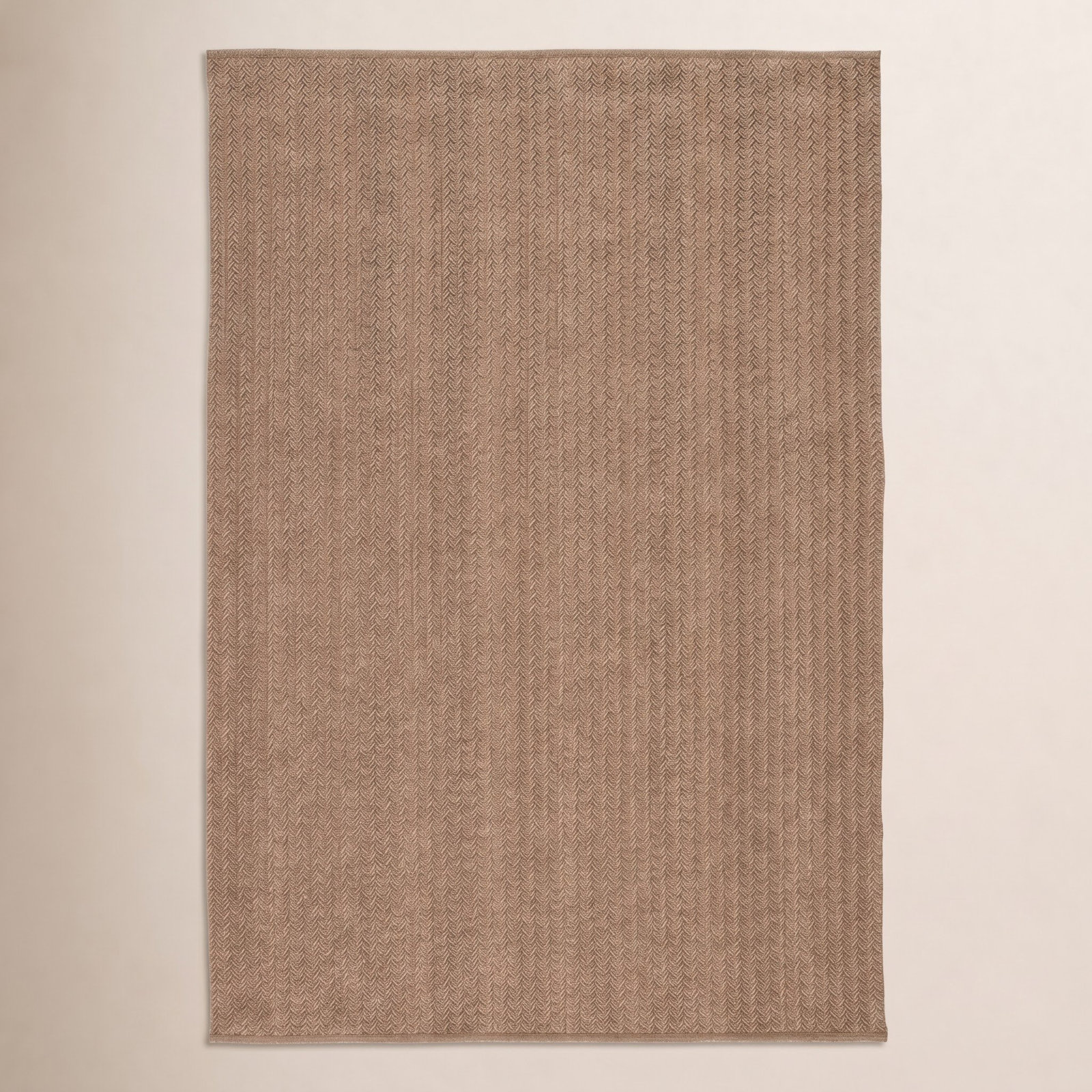 Cullen Light Tan Flatweave Outdoor Rug, Rectangle 10' x 14'
