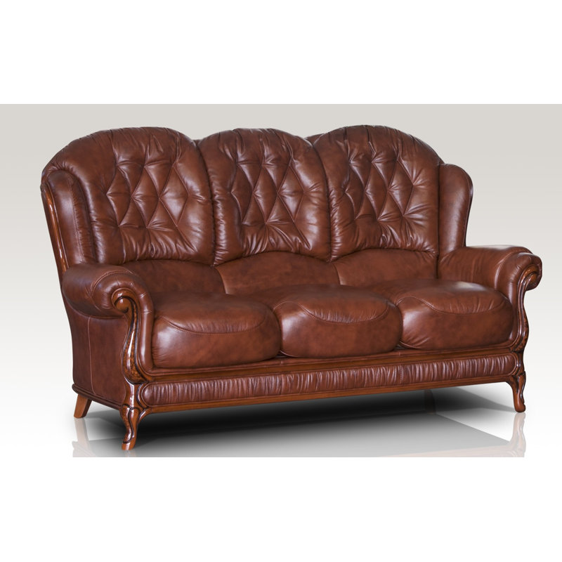 Breedlove Faux Leather Sofa, Tabak
