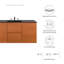 Meuble-lavabo mural 48 "Scenic par Modway-503250970