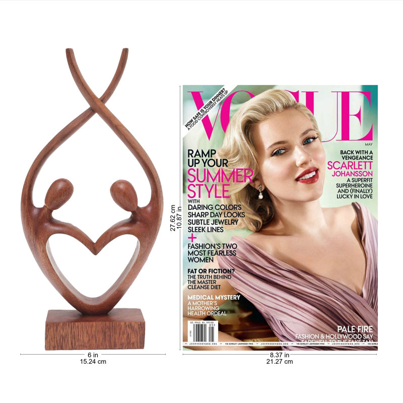Statuette en bois Balilib Love