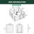 FXW Aster Dog Playpen Designed for Yard, 32inch 8 Panels-94128452