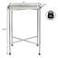 Table basse avec plateau rectangulaire en verre et métal argenté mat 26,5 po Sterling Modern-703284013