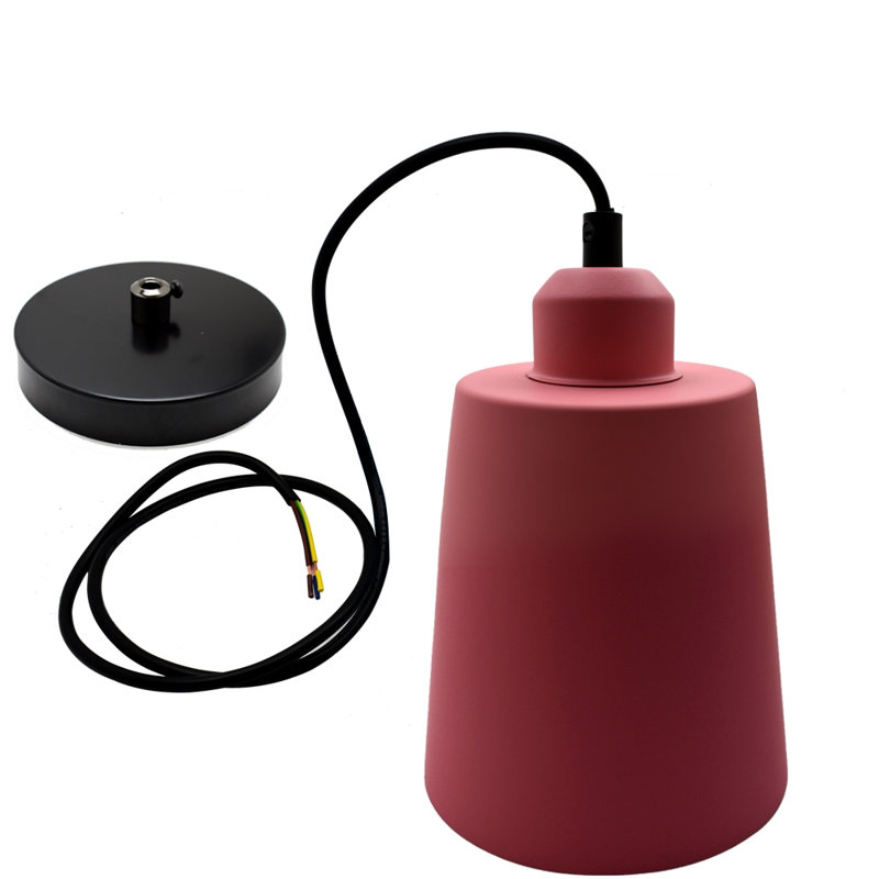 Azelie 1 - Light Black Pendant, Pink