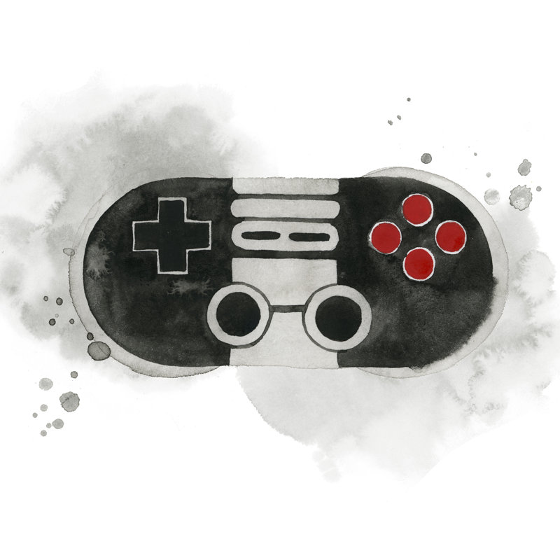 Gamer IV 1 Piece Wrapped Canvas Painting, 30cm H x 30cm W x 3.8cm D