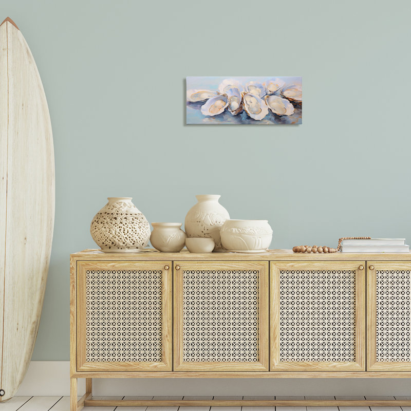  "Aquatic Oyster Bunch", art mural par Arlington Prints, H 24 po x l 10 po
