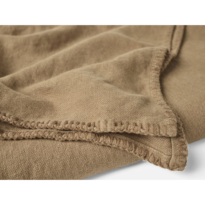 Helena Flatweave Organic Throw Blanket, King, Doe
