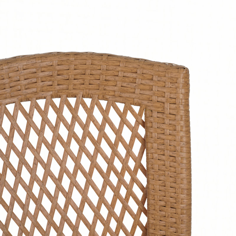 FARLEY STACKING SIDECHAIR,Set of 2,KD, Light Brown