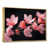 Toile avec cadre flottant or