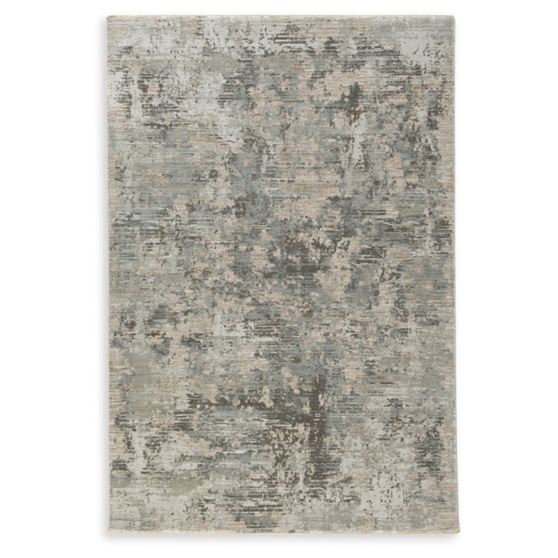 Abstract Multi-Color Synthetic 5' x 7' Area Rug