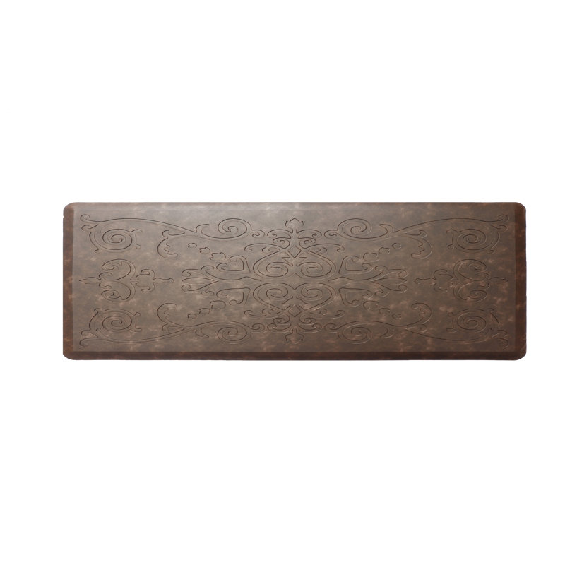 Tapis de sol anti-fatigue, Rectangle 1 pi 5 po x 5 pi, Espresso