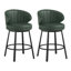 Tabourets de bar pivotants de 26 po avec pieds et repose-pieds en métal Matisse-196552246-190212555
