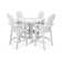Vineyard Curveback Adirondack 5-Piece Nautical Trestle Bar Set