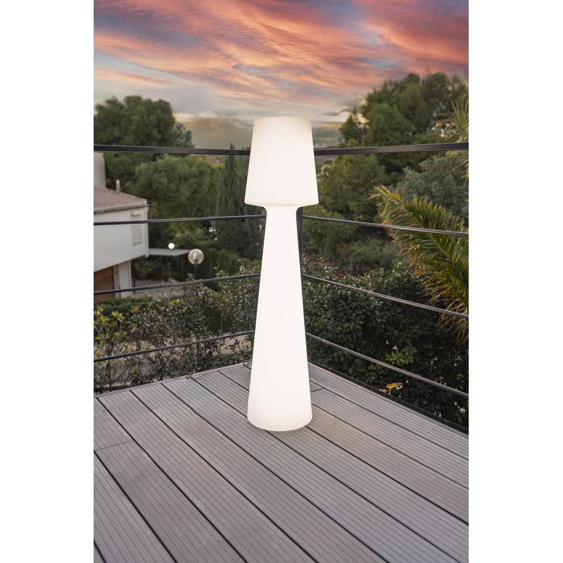 Lampe sur pied d'extérieur à DEL 43 po à piles intégrée