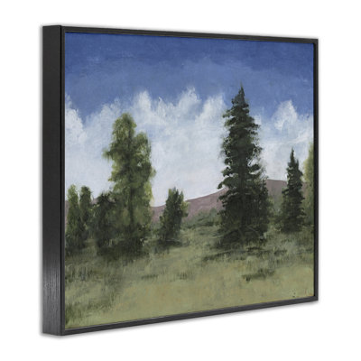 «Looming Trees», paysage champêtre, estampe numérique, conception de Michael Willett