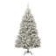 Artificial Christmas Tree Green and White PVC and Metal-369322934