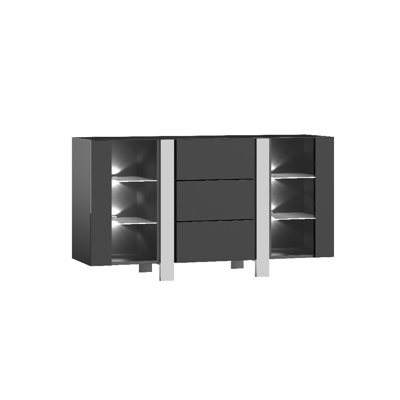 Sonakshi 150 cm W Chest of 3 Drawers