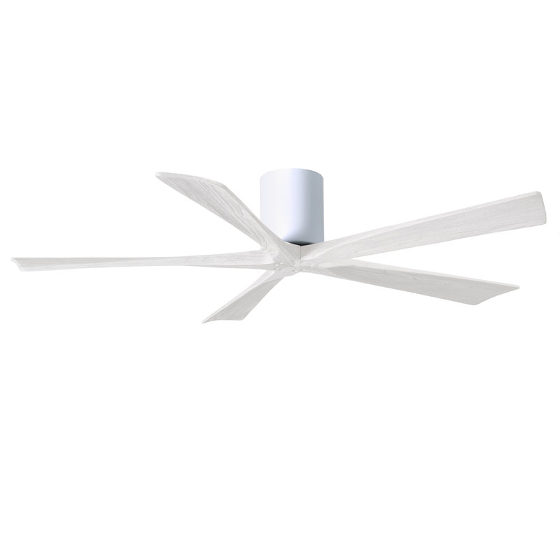 Ventilateur à pales encastré 5 pales Irene, Blanc brillant, Blanc mat, Finition du boîtier du ventilateur