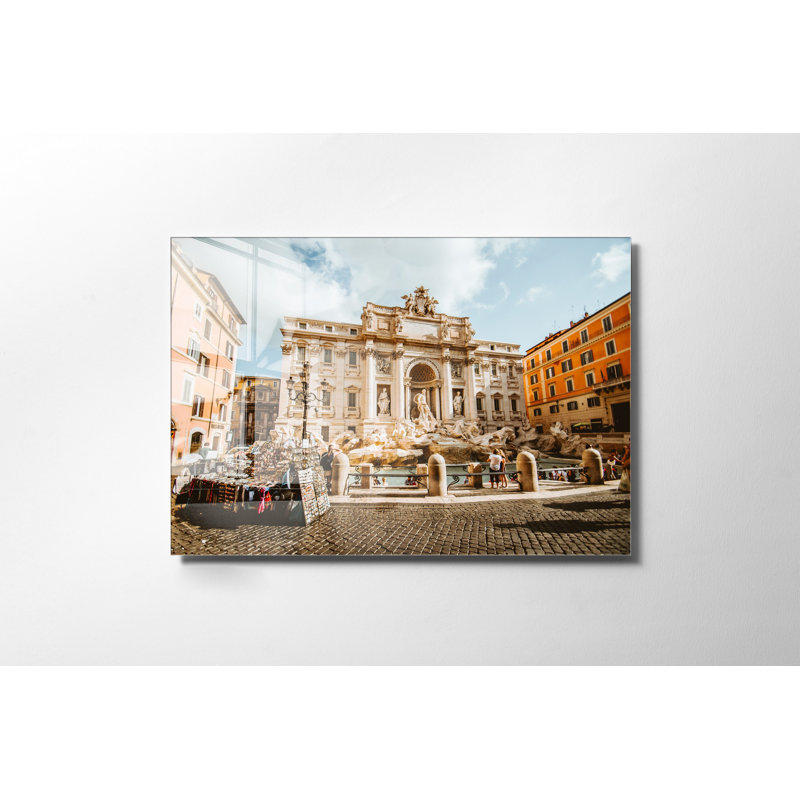 Superbe peinture murale en verre trempé 27,6 po x 39,4 po | 100% verre trempé, épaisseur: 0,16 pouce | Décoration élégante pour le salon ou le bureau, durable et facile à nettoyer, idée de cadeau parfaite