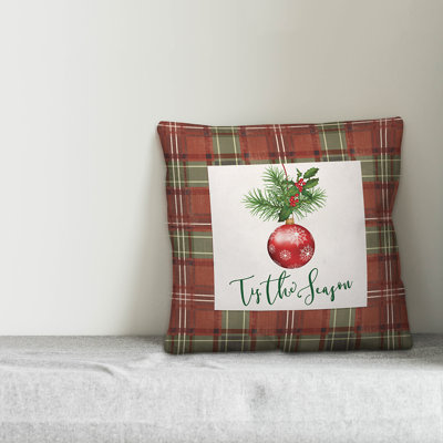 Plaid Reversible Throw Pillow