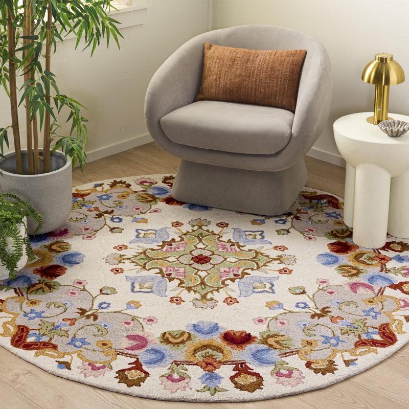 Chelsea 338 Hand Tufted 80% Wool; 20% Cotton Oriental Rug, Round 6'