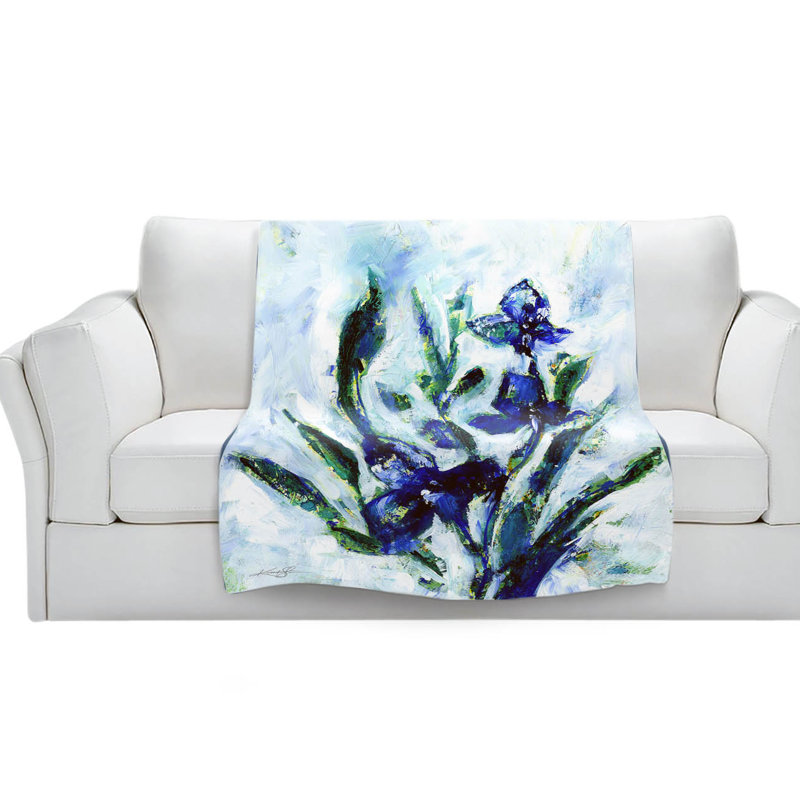 Couverture iris, l 51 po x L 60 po