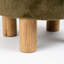 Soft Faux Fur Round Foot Stool-1121095549
