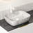 19'' White Marble Look Ceramic Bathroom Sink Without Cabinet, Stone Gray, High - Performance Vessel, Stain , Long Lasting Application, 19.89 In Deep, 15.96 Wide, 5.51 Pattern Robust And Easy To