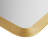 Rounded Rectangle Fluted Wall Mirror Gold See Below