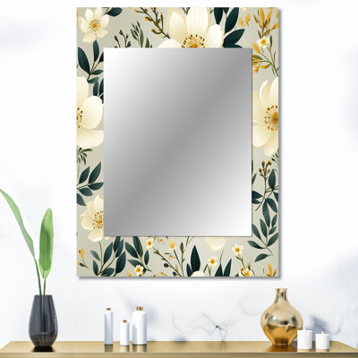 Décoration murale Playful Poppy Blossom - miroir floral