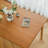 Cherry Wood Color Rectangular Solid Wood Dining Table