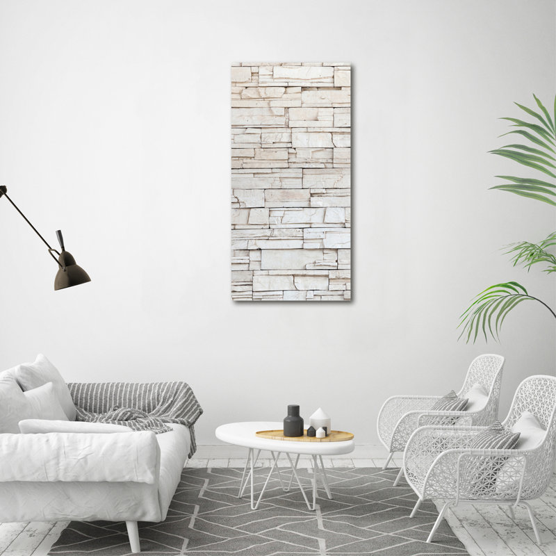 A Stone Wall - Wrapped Canvas Print