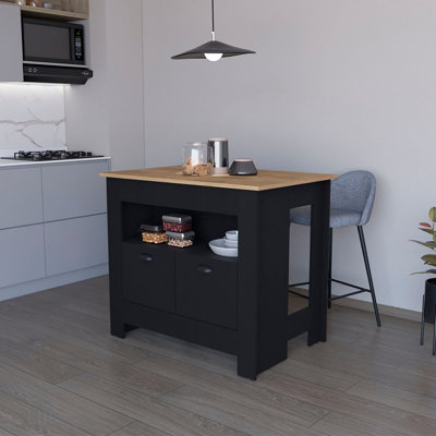 White 2-Door Kitchen Island, Modern To Classic, Ensuring A Harmonious Blend With Your Decor, Kitchen Island