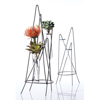 Vase mural en verre 17 "