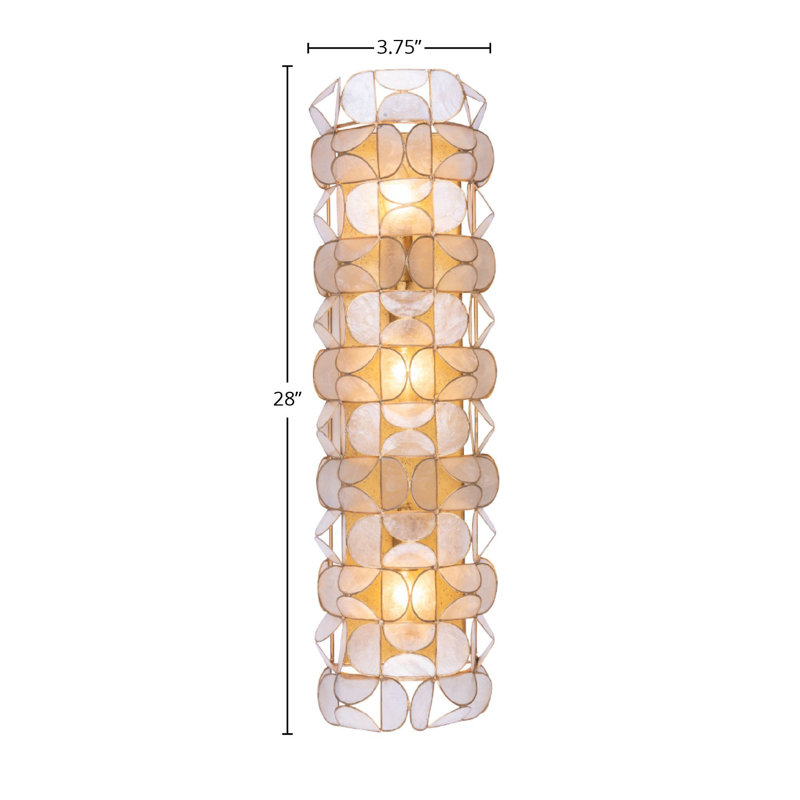Crescent 3 LT Oxidized Gold Leaf Wall Sconce Kalco