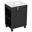 Meuble-lavabo de salle de bain avec cadre en bois massif et rangement latéral ouvert-1398380072