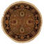 High-Quality Hand-Knotted Camel And Black Area Rug