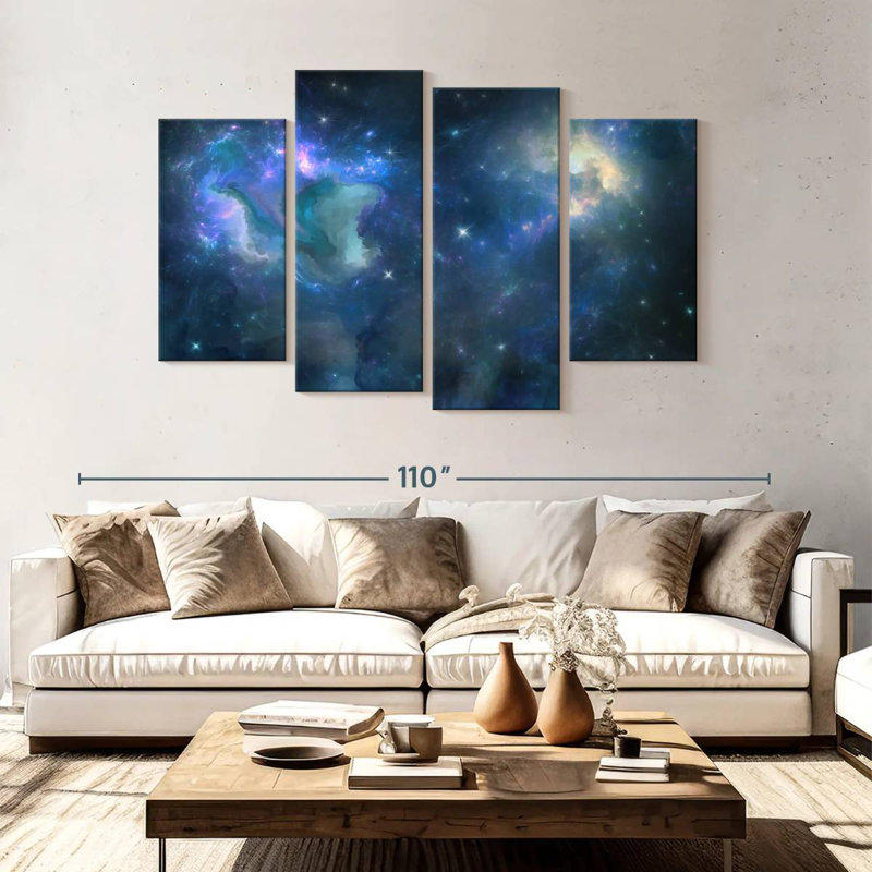 Oberle Space Nebula, 54" H x 84" W