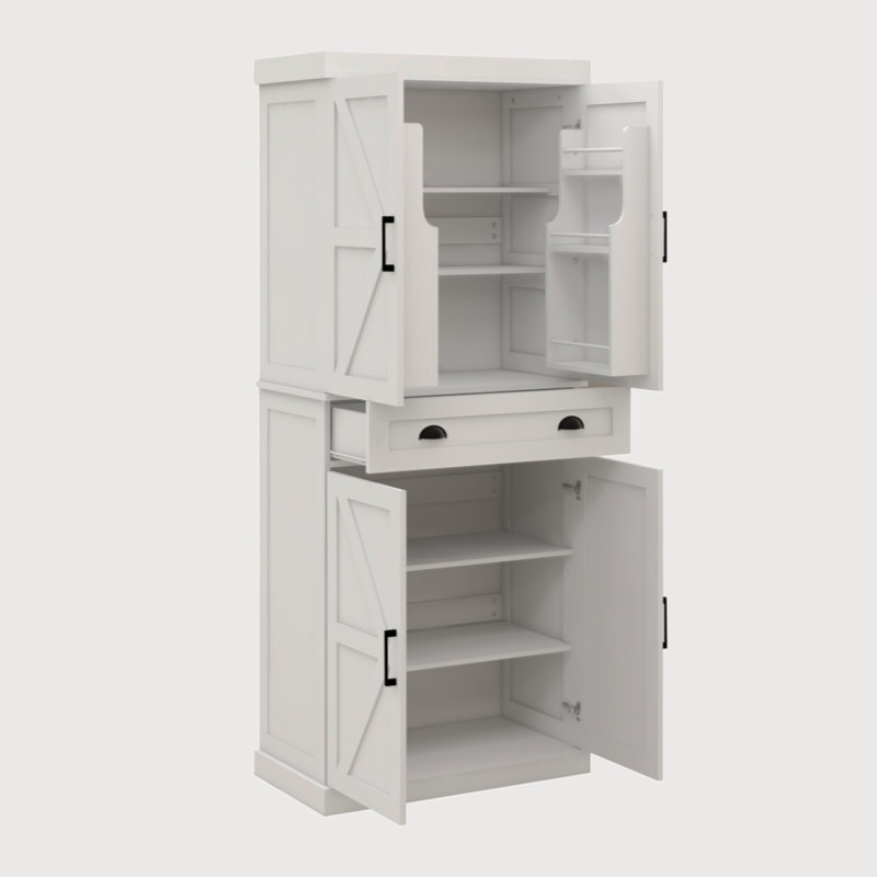 Armoire de rangement avec 1 tiroir et 2 tablettes réglables