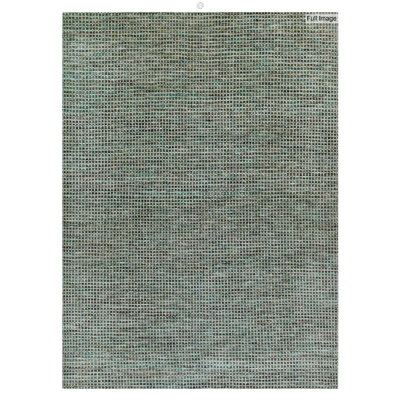 Tapis vert / taupe unique 8 pi x 9 pi 9 po Illusion 3