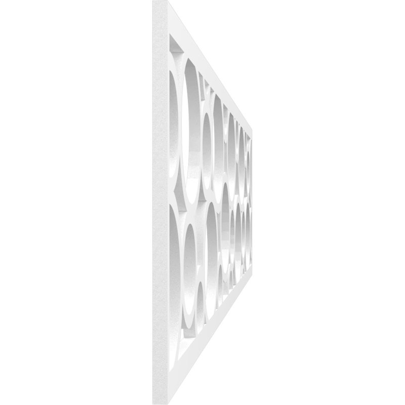 Moulure de chantournage, H 10 po x l 46,75 po x P 0,38 po, PVC de qualité architecturale