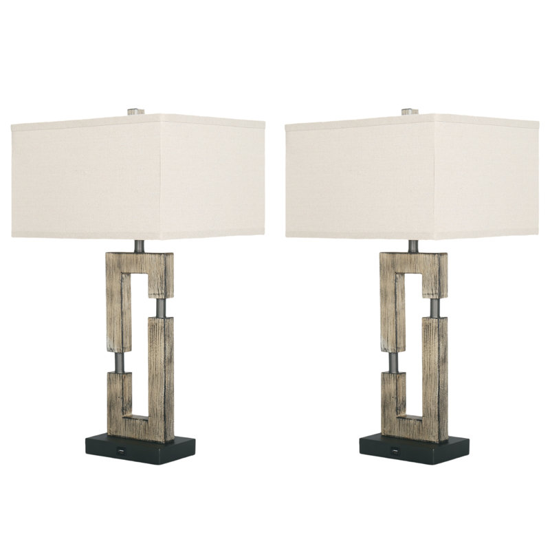 USB Table Lamp, Grey