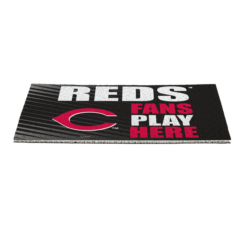 Tapis en PVC Cincinnati Reds Fan, 28 po x 16 po