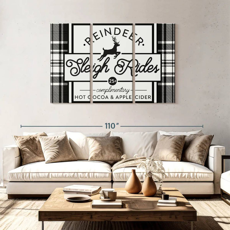 Plaid Holidays III Wall Sign