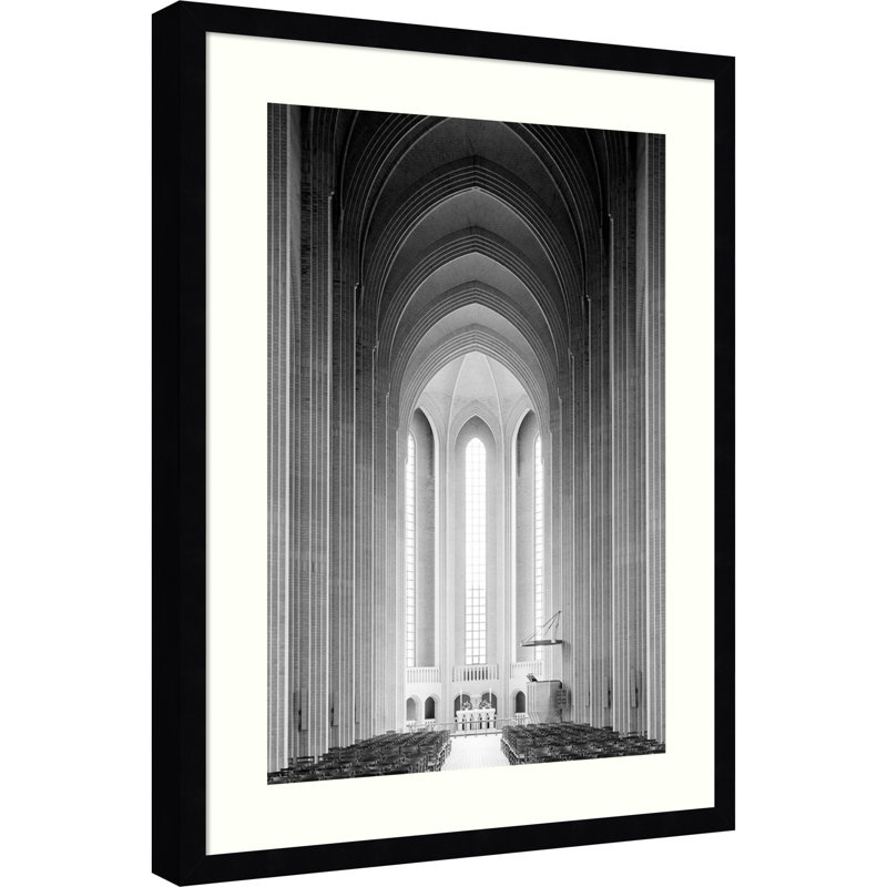 «Architecture 4» par Design Fabrikken, impression sur bois encadrée
