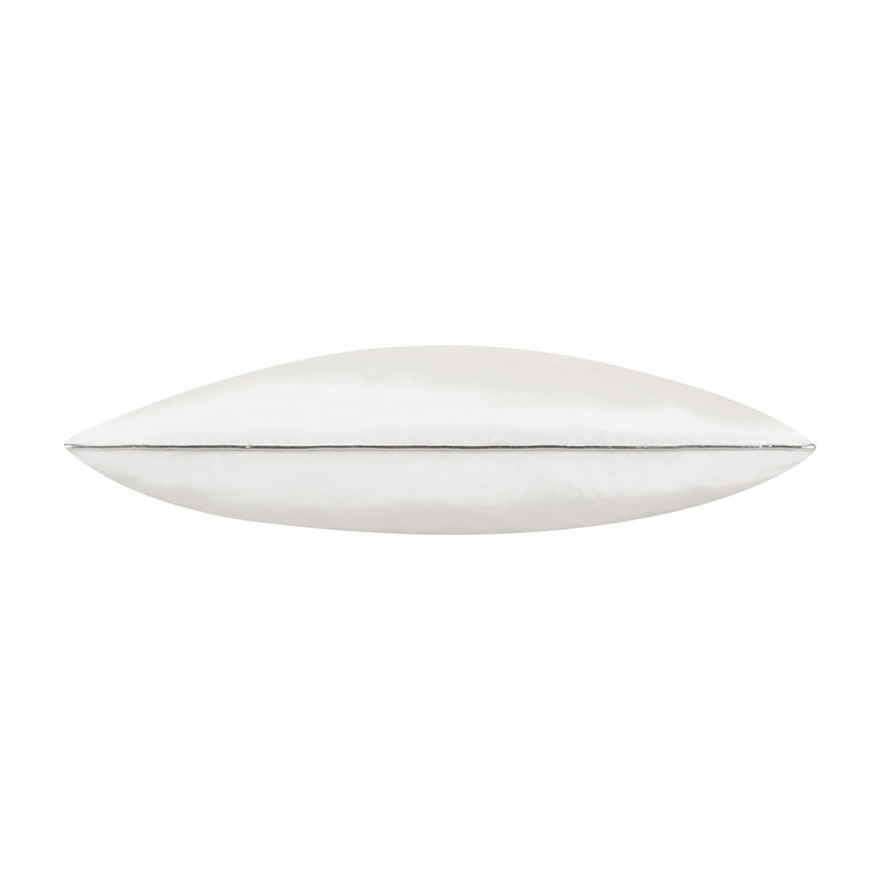 Noah Velvet Square Pillow Cover & Insert, White/Black