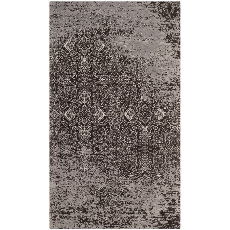 Classic Vintage Performance Abstract Rug, Rectangle 4' x 6'