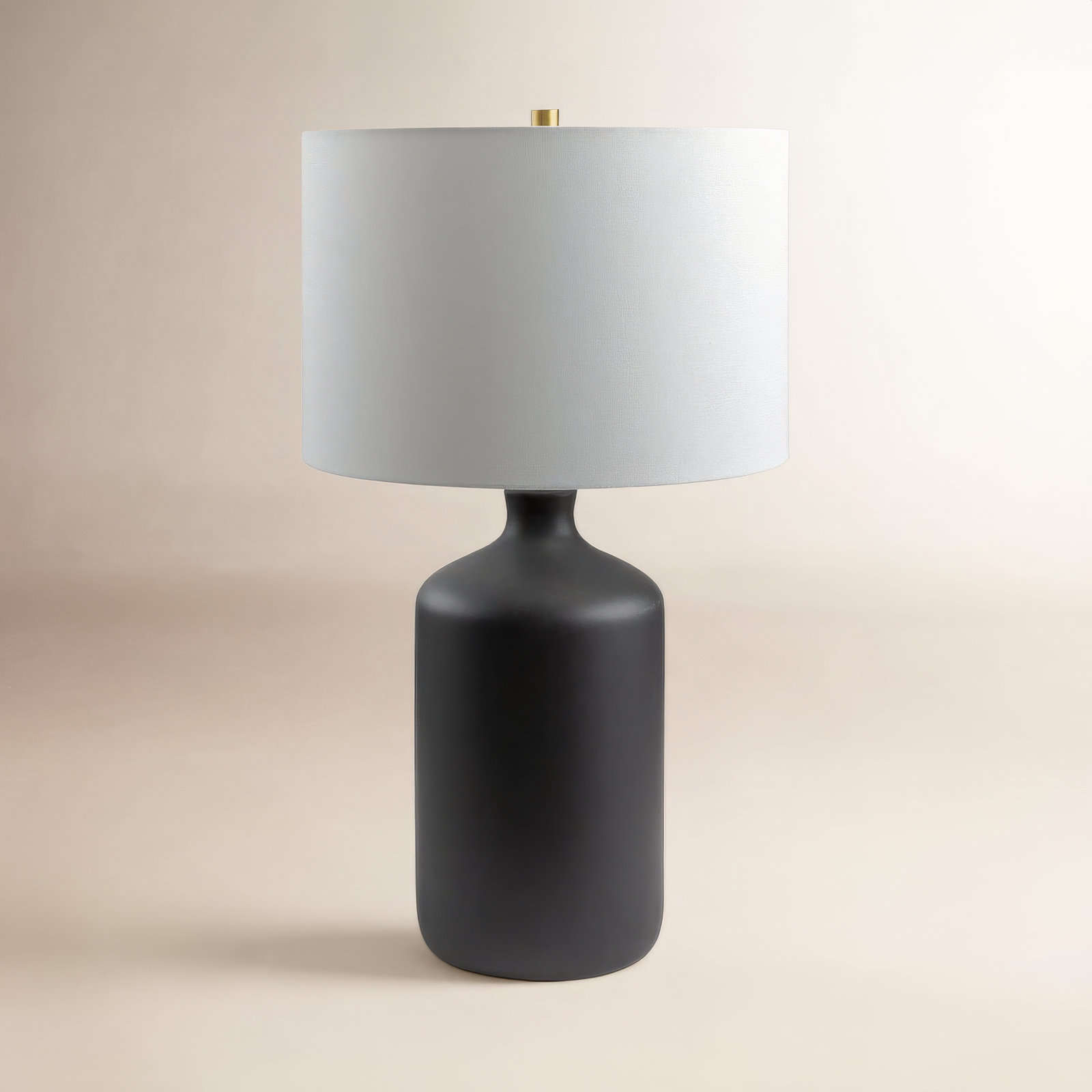 Ivor Ceramic Table Lamp, Black