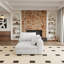 Canapé modulaire 160 po Cloud - rembourré en duvet, 5 places, blanc, rembourré en V, rembourré de mousse