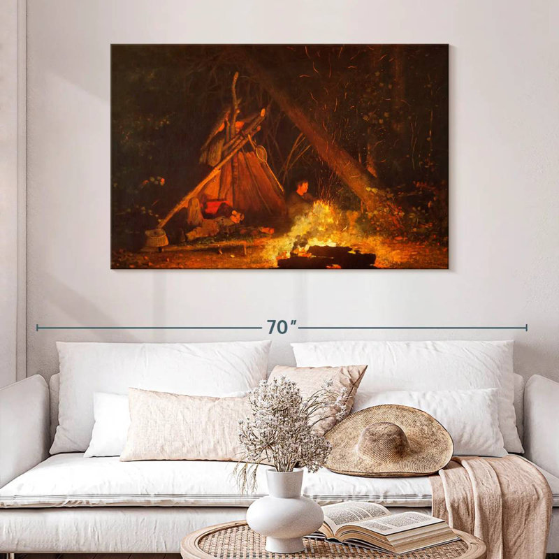 Senne Camp Fire, 32" H x 48" W