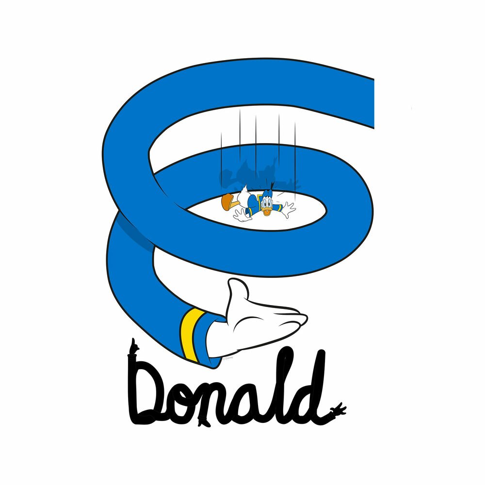 Poster Donald Duck Spiral